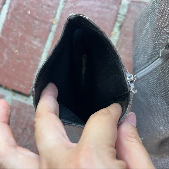 Silver Ankle Boots - Picture 5 of 6